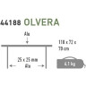 Стол HIGH PEAK CAMPINGTISCH OLVERA HP-44188